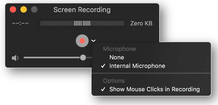 Screen recorder - QuickTime Player
