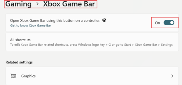 Enable Game Bar on Windows 11