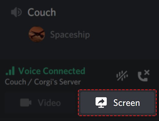 Screen Share Discord in Voice Channel