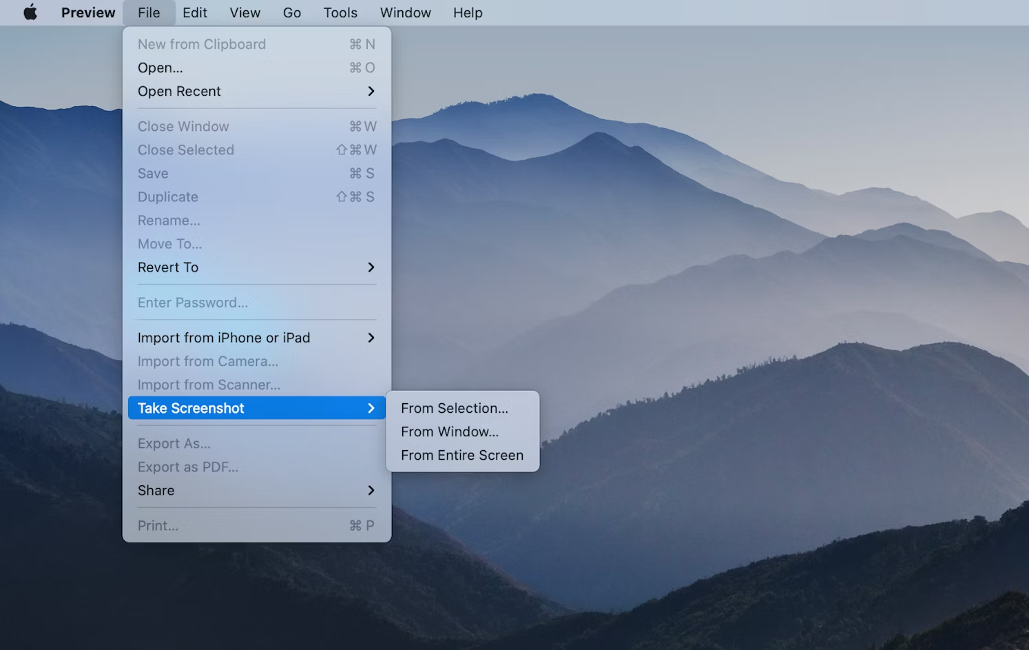 Screenshot on Mac with Native Utilities