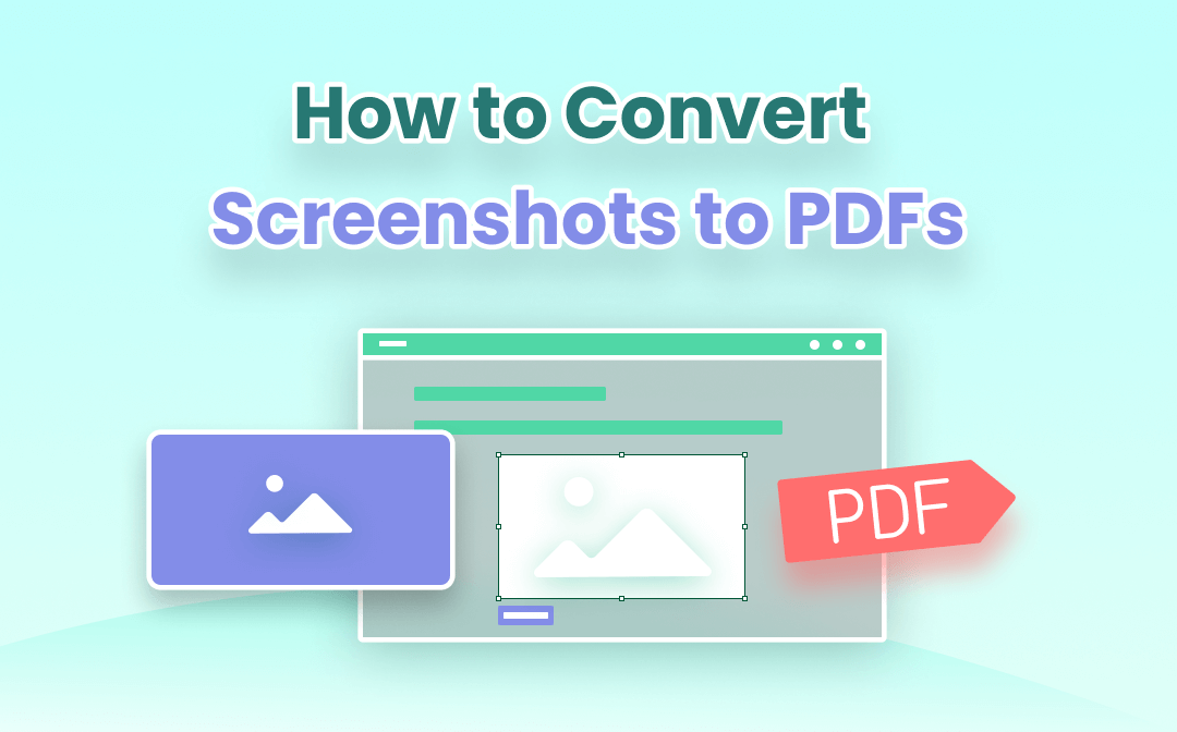 how to save screenshot as pdf file