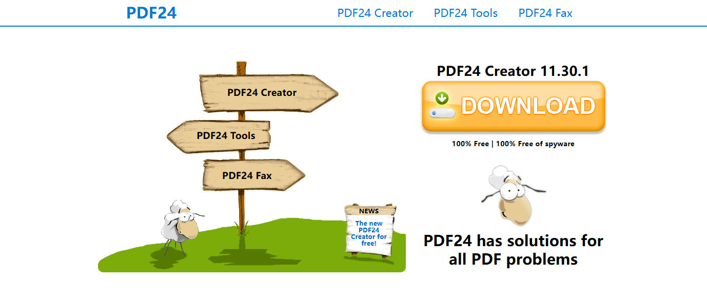 PDF24 Creator editor