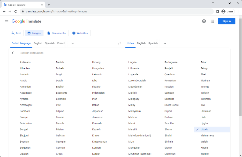 Google Translate English to Uzbek Photo Full Guide in 2024