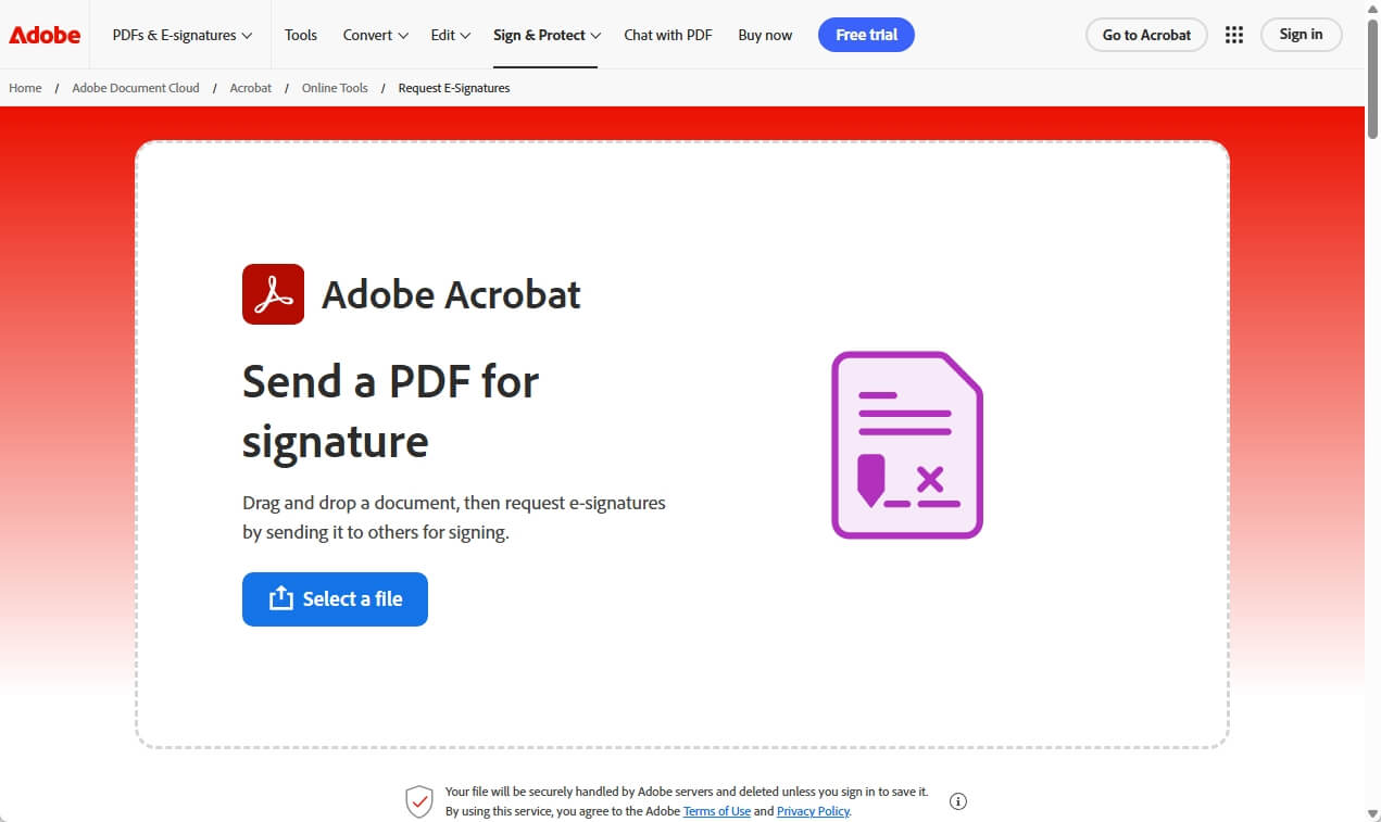 Adobe Acrobat Online Service 