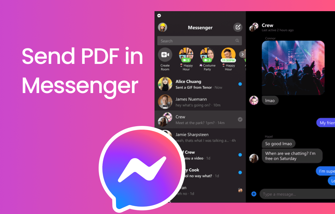 How to Send PDF in Messenger on iPhone/Android/Laptop