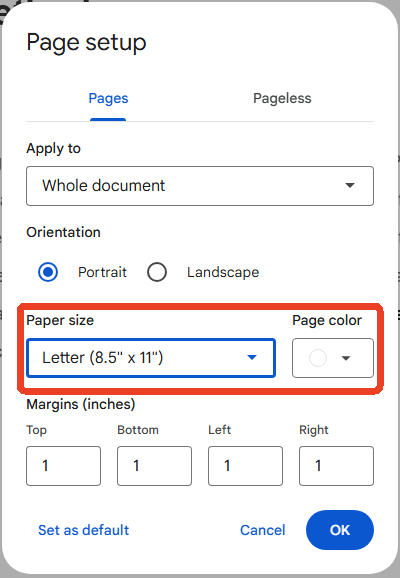 google doc short bond paper