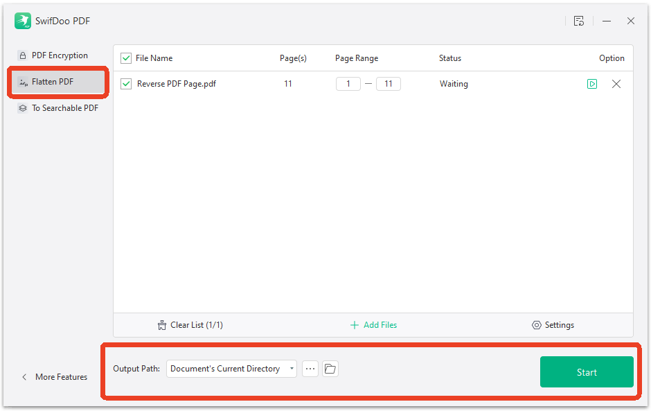 flatten pdf swifdoo pdf