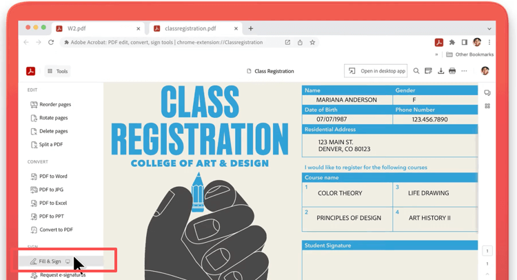 How to Sign a PDF in Chrome with Adobe Acrobat Extension 2