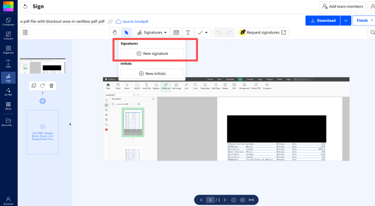 How to Electronically Sign a PDF on Google Chrome with Smallpdf 2