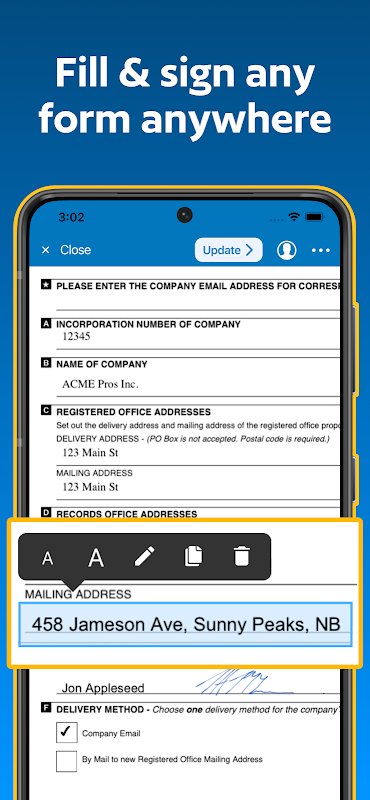 Sign PDF Form with JetSign on Mobile Phone