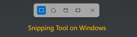 Snipping Tool on Windows