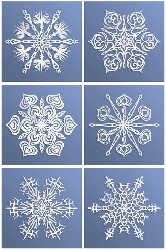 Snowflake Templates - Superstar Worksheets