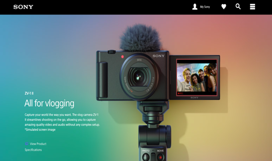 Sony ZV-1 II best vlogging camera
