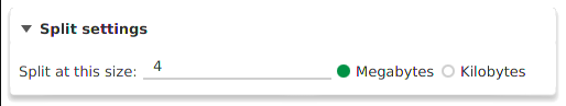 Split the PDF by file size in PDFsam
