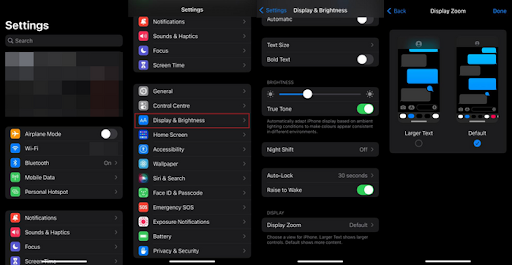 Split Screen on iPhone in Settings