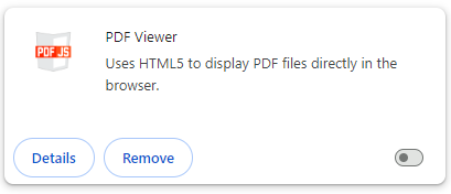 Disable Viewer Extension