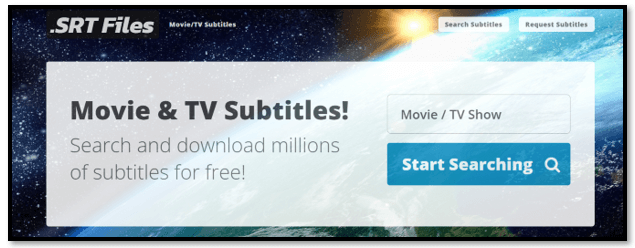 Subtitles download site - SRTFiles