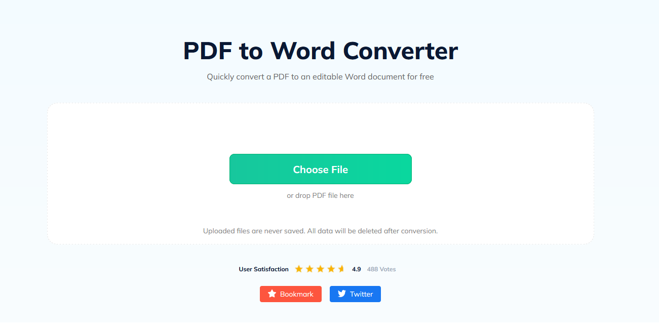 SwifDoo Free online PDF to Word Converter