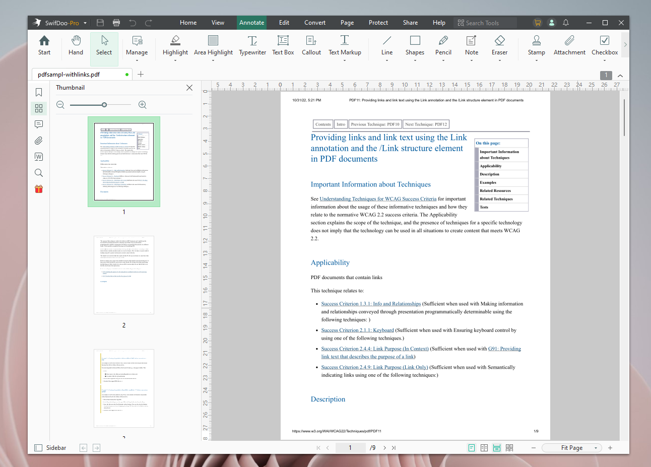 SwifDoo PDF: Annotate PDF on Windows