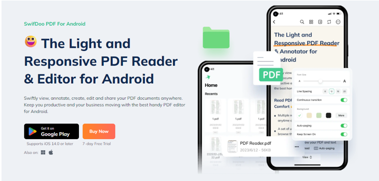 SwifDoo PDF for Android - best PDF reader for Android