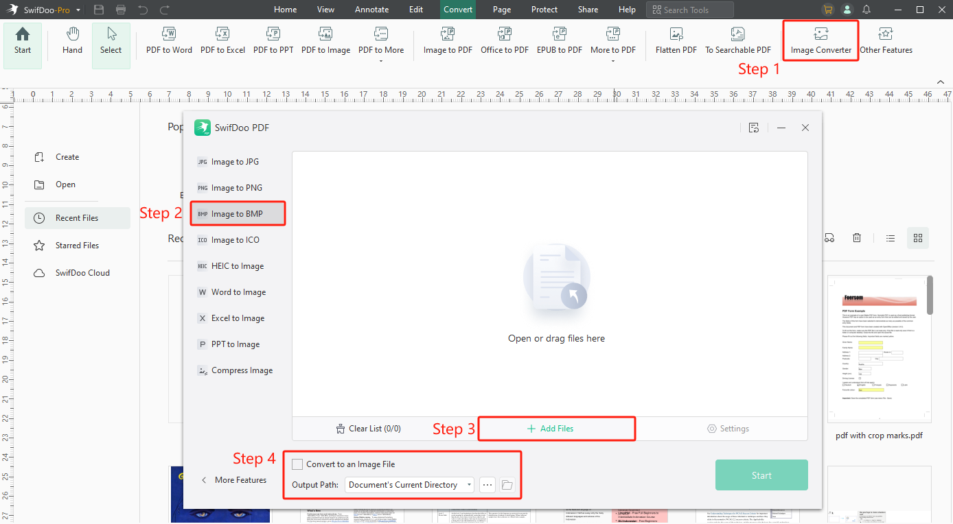 SwifDoo PDF Image-to-BMP Converter