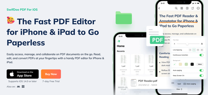 SwifDoo PDF iOS App iPhone PDF reader