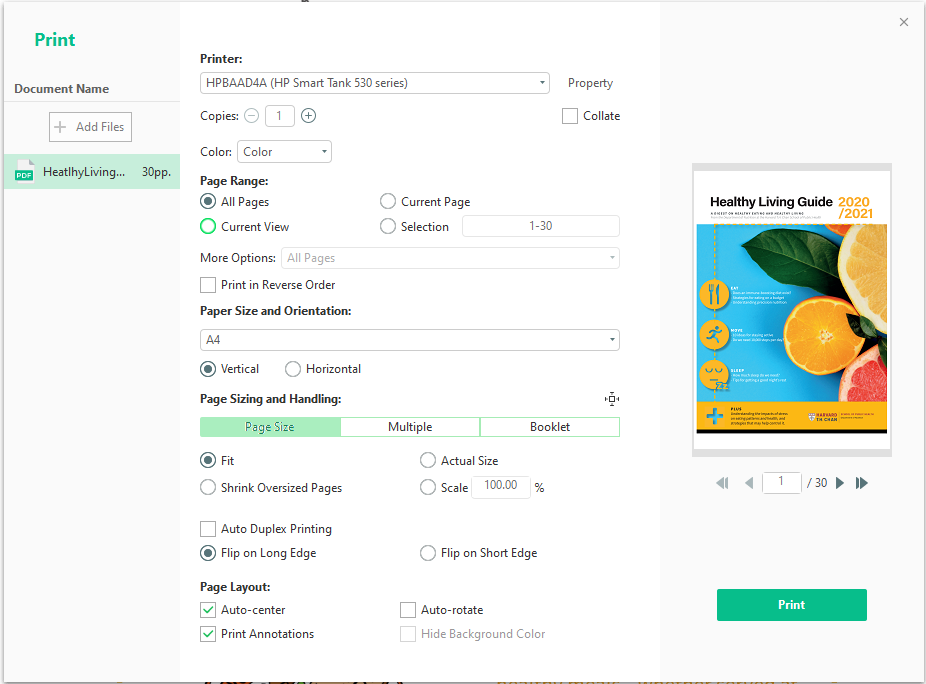 SwifDoo PDF printer