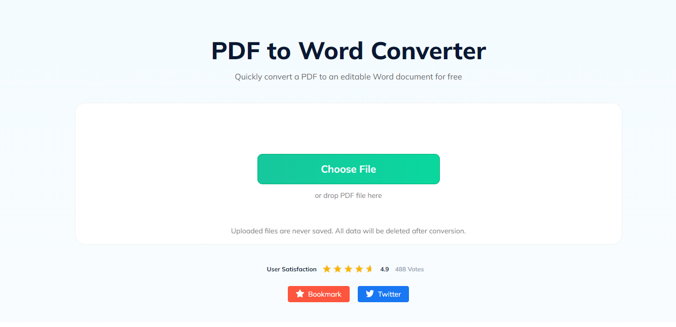 SwifDoo PDF to Word Free Online Converter