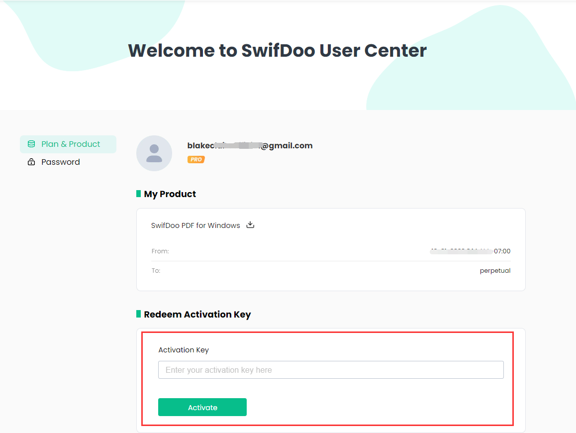 SwifDoo PDF User Center