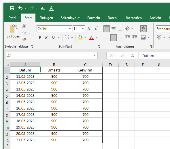 Öffnen Sie die konvertierte Excel-Tabelle, kopieren Sie die benötigten Tabellen oder arbeiten Sie direkt dort mit ihnen.