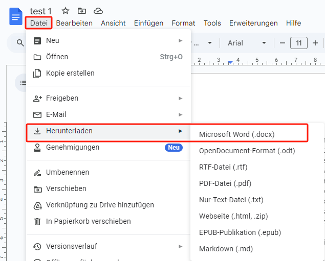 Tamilische PDF-Dateien in Word umwandeln mit Google Docs 