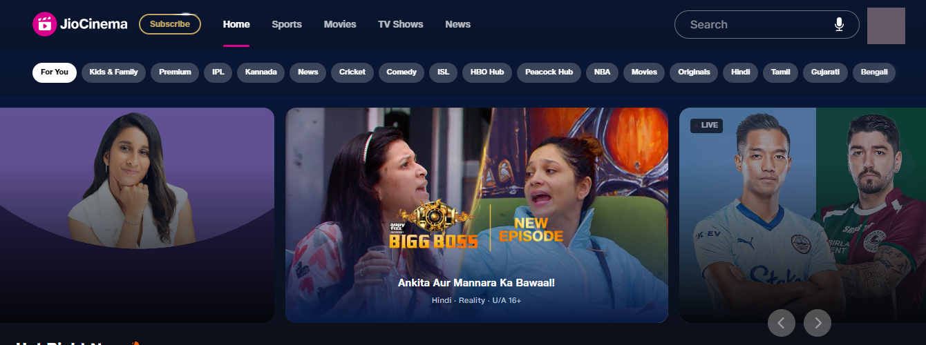 Tamil TV shows download with Jio Cinema site