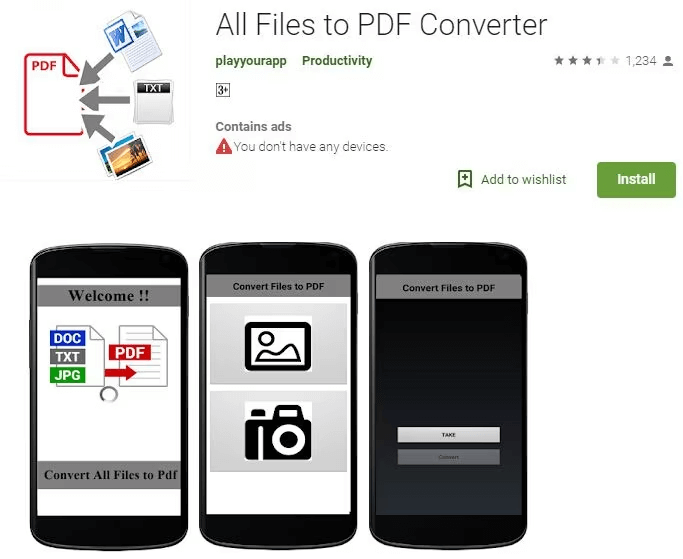 All Files to PDF Converter