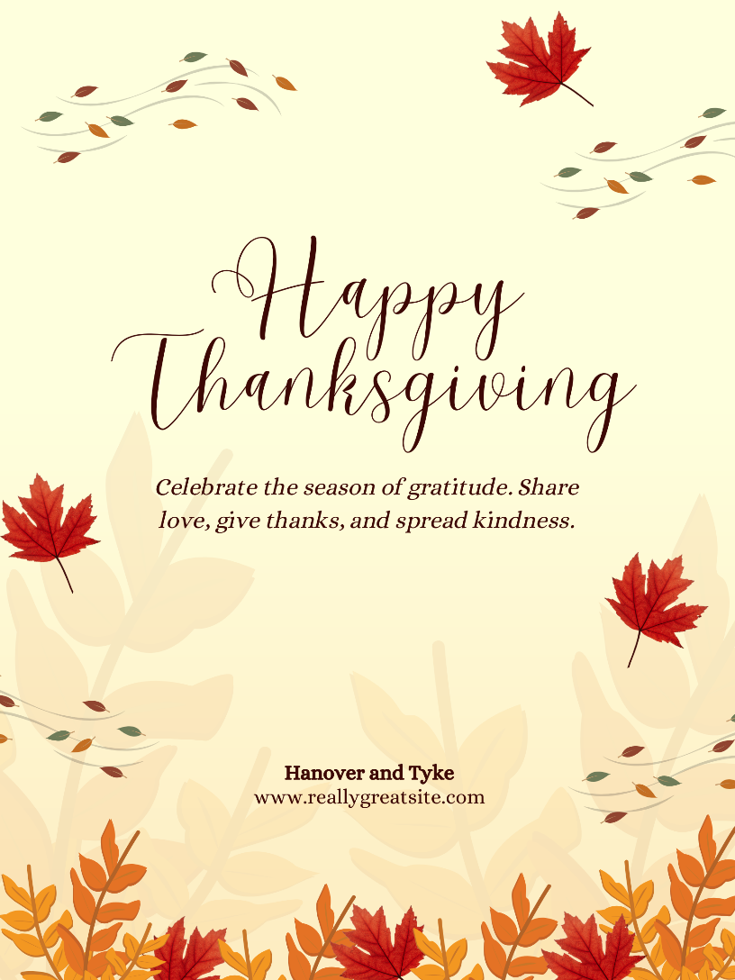 Thanksgiving quote card