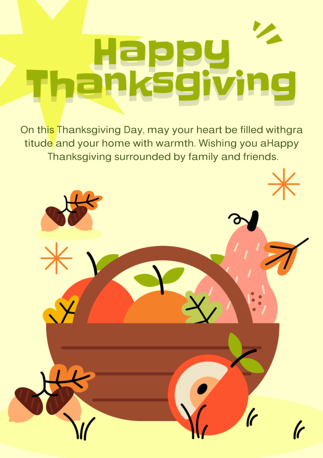 Free Thanksgiving PDF Card 01