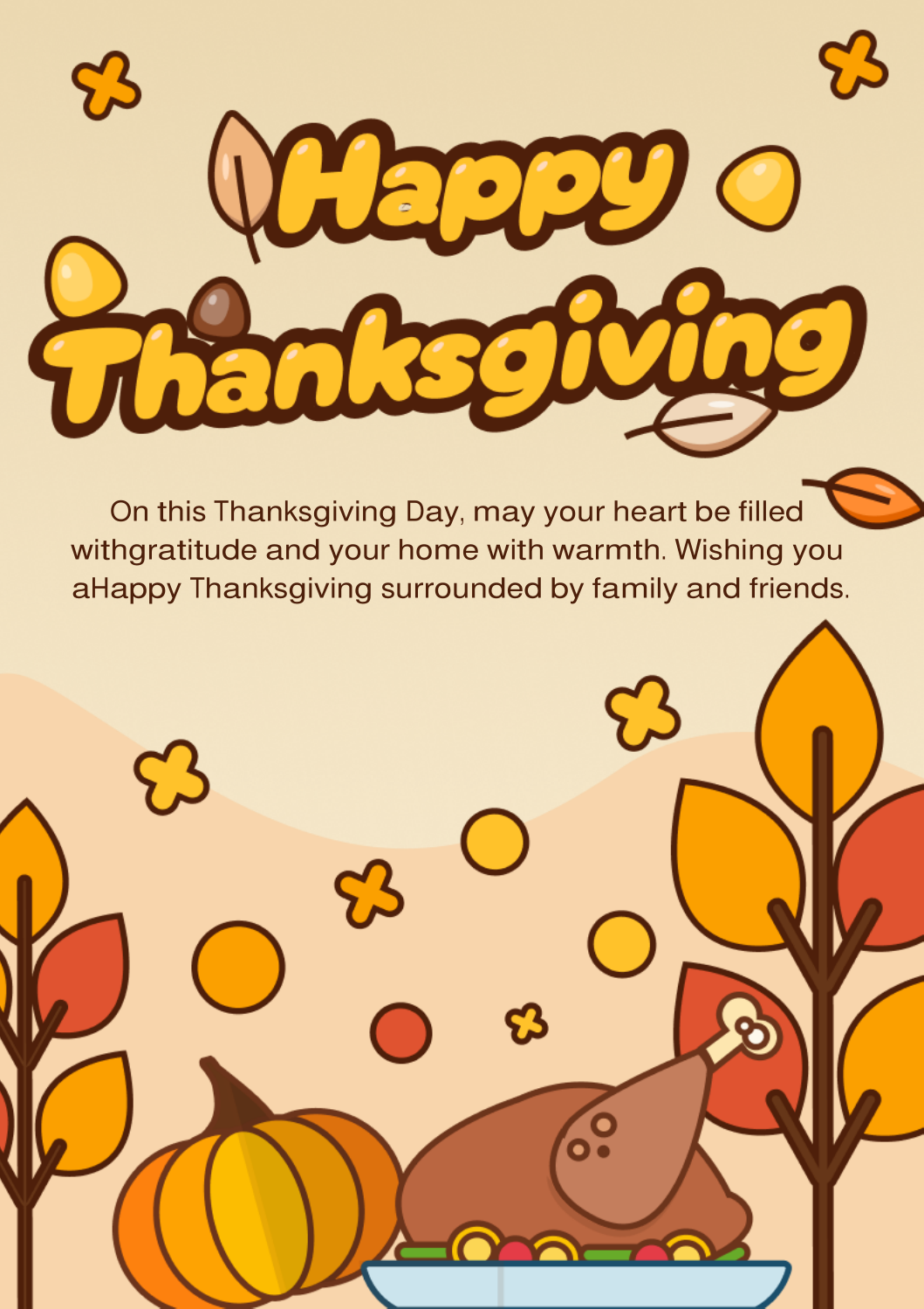 Free Thanksgiving PDF Card 02