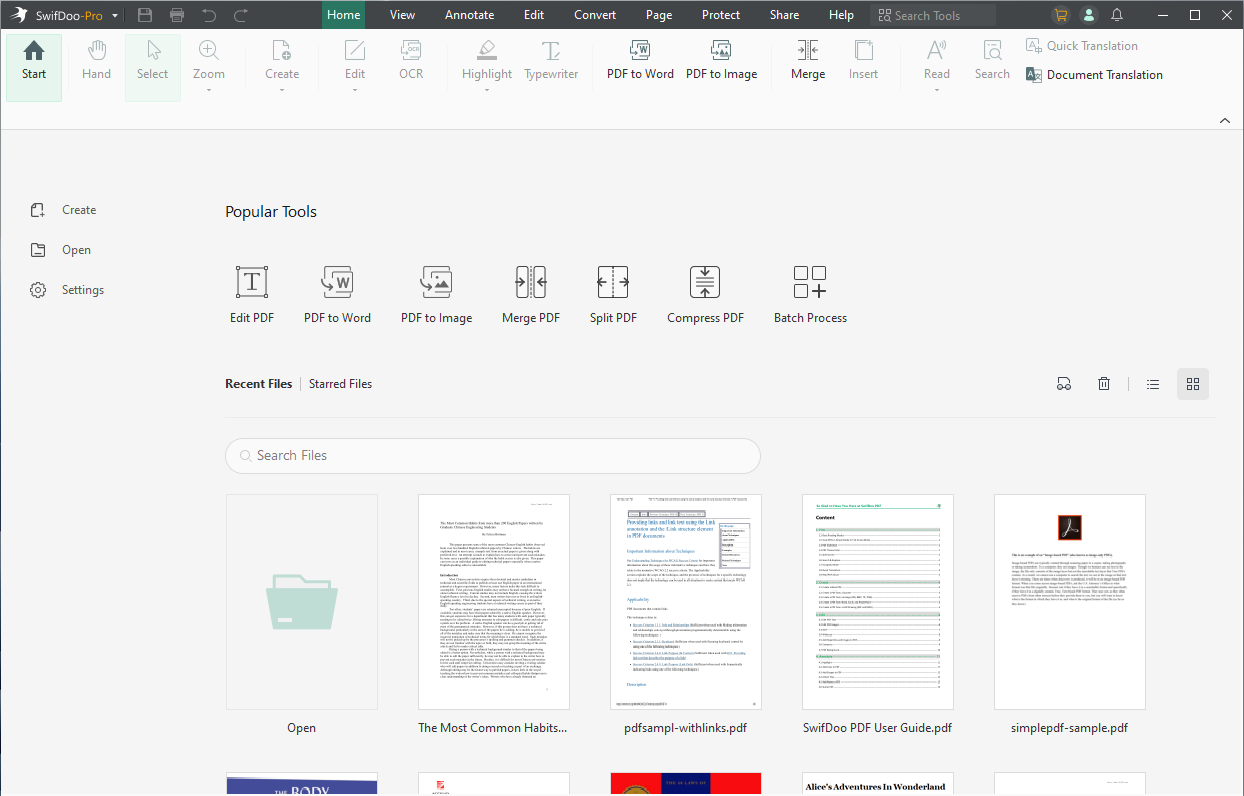 The Homepage of SwifDoo PDF