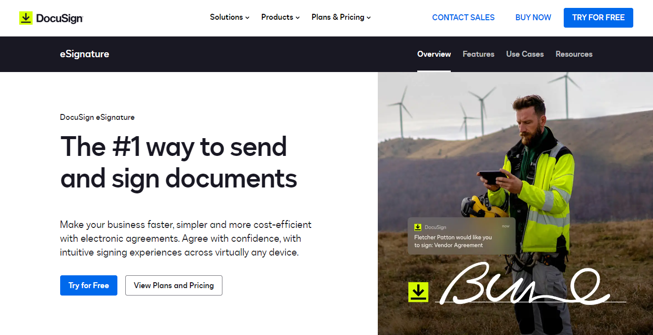 The Official Webpage of DocuSign eSignature