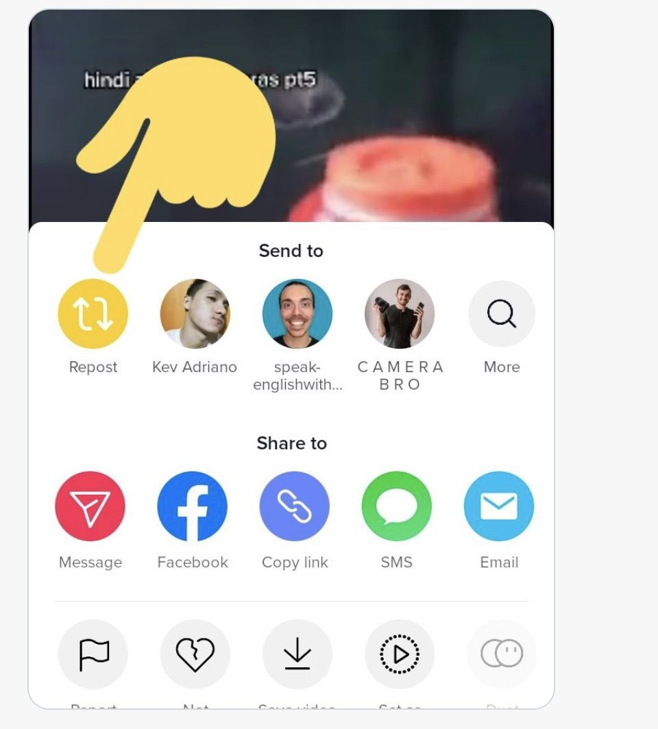 TikTok Adds Repost Button