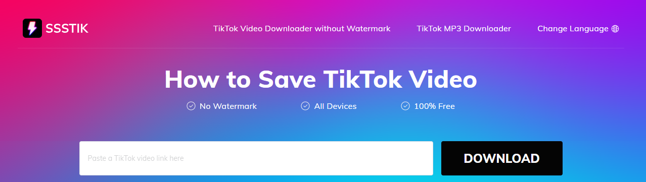 TikTok to MP3 ssstik.com converter