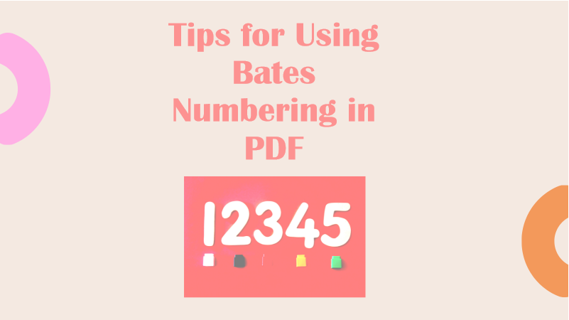 Tips for Using Bates Numbering in PDF