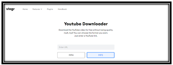 YouTube audio downloader - Vlogr