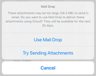 Transfer PDF from iPhone to PC via Mail Drop