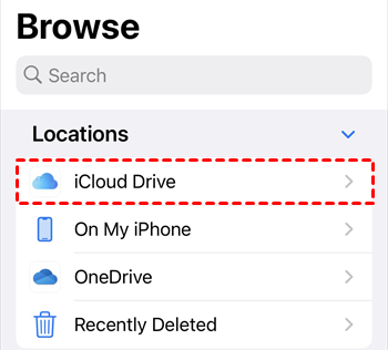 Files App iCloud Drive
