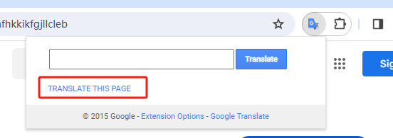 Translate Chrome Webpages with Extenstion