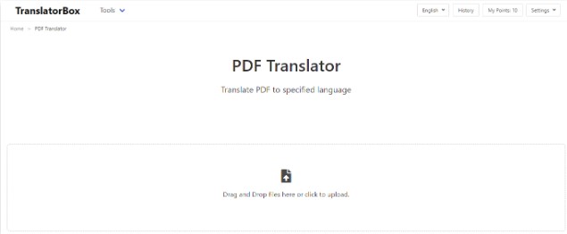 Translate English to Gujarati for PDF with Translatorbox