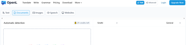 Translate English to Sindhi in PDF with Online Tool 1