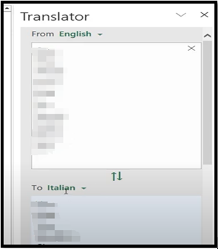 translate Excel file to English in Excel 2