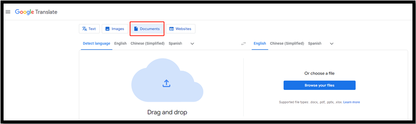 translate Excel file to English using Google Translate