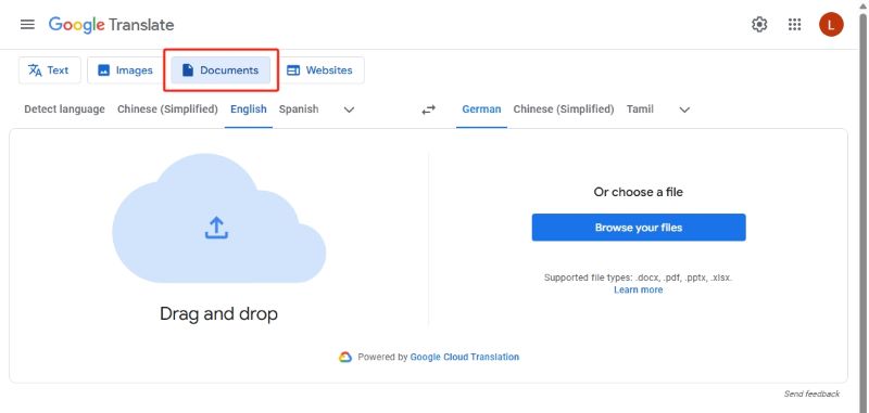 Translate Large PDF with Google Translate